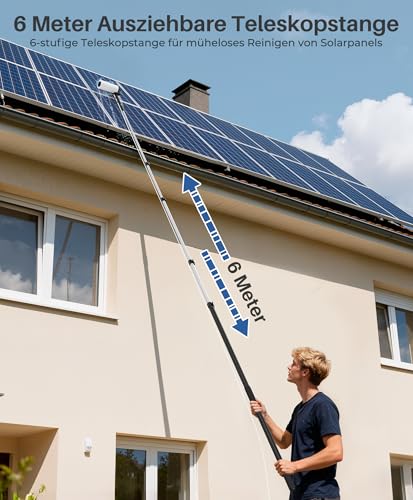 Electric Solar Panel Cleaning Brush Head, Scrubber Brush Accessories
