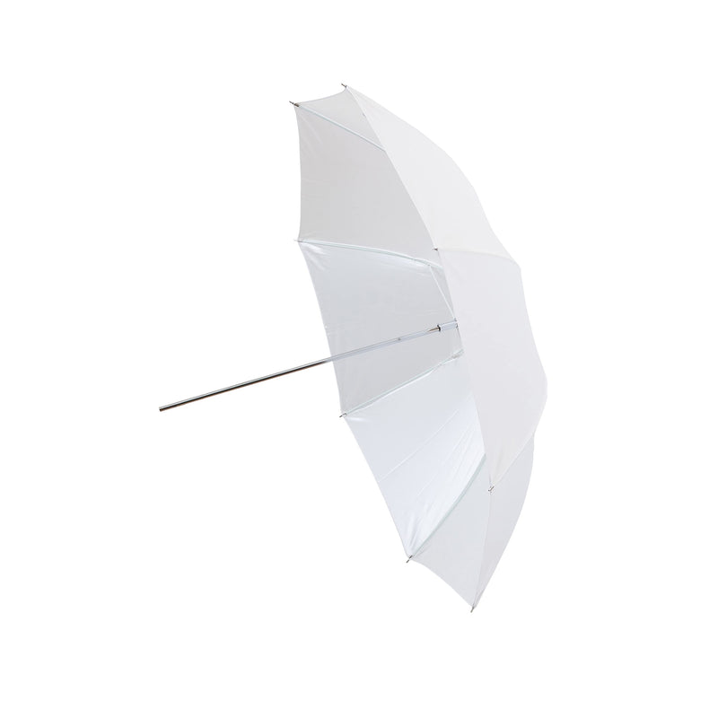 UNPLUGGED STUDIO 33" Convertible Umbrella – White Reflective/Shoot-Through with Satin Fabric and Fiberglass Ribs for Studio Flash and Speedlite Lighting - UN-053