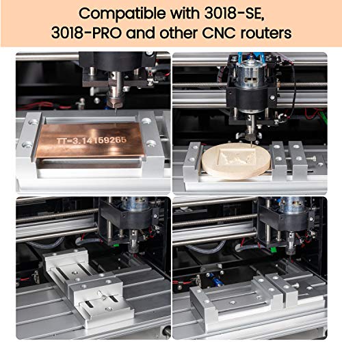FoxAlien Mini Low Profile Bench Vise Workholding Clamp Work Table for FoxAlien 3018, Masuter 3, Masuter Pro, 3S, XE-PRO, WM-3020 Vasto CNC Router Machine