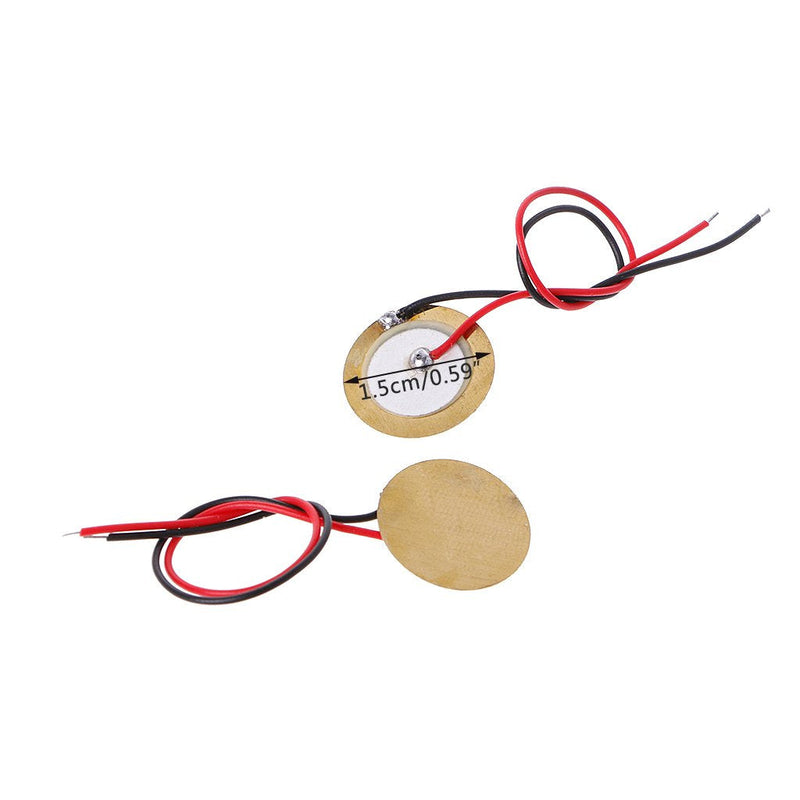 10 x 15mm Piezoelectric Piezo Ceramic Plate for Buzzer Speaker