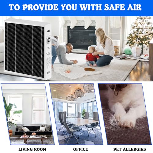1 Pack X7935 MERV 16 Furnace Air Filter Compatible with Lennox X7935 Filter Model HCC14-23 and Honeywell Filter Models FC100A101 And FC200E1011,20x20x5 Inches 1