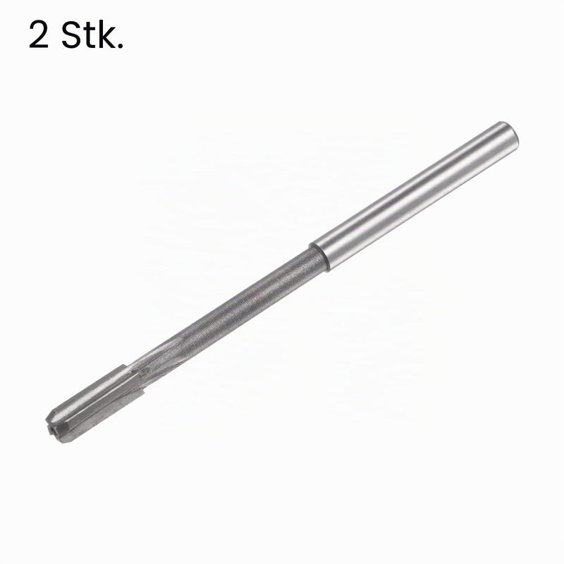 sourcing map 2 Pieces Carbide Reamer 5.6 mm, 4 Edges, H8/H7 Accuracy, Sandblasting Coating Machine Reamer for Metal Wood Straight Groove High Speed Steel Tool 5.6mm