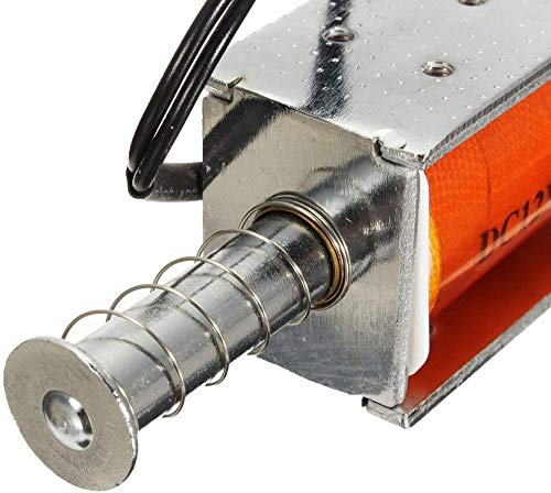 DC 12V 35mm Electromagnetic Electric Magnet | Long Stroke Push Pull Solenoid Small Electromagnetic