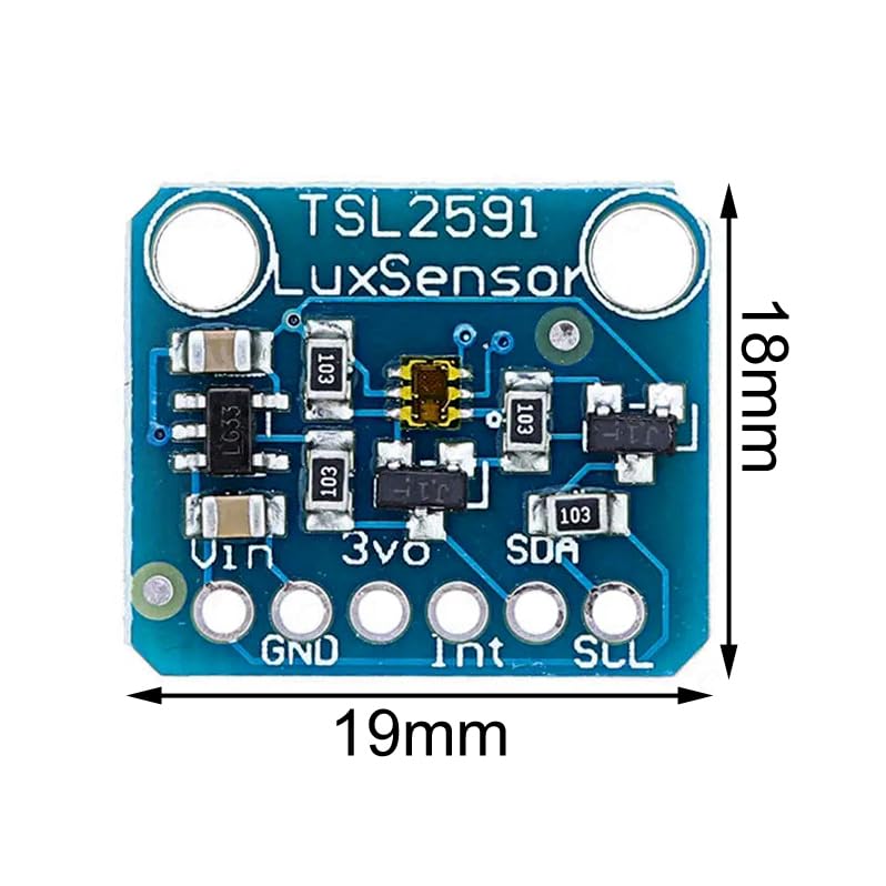 TSL2591 digital light sensor, DC 3.3V-5V I2C sensor module Sensor light detection module Built-in A/D converter