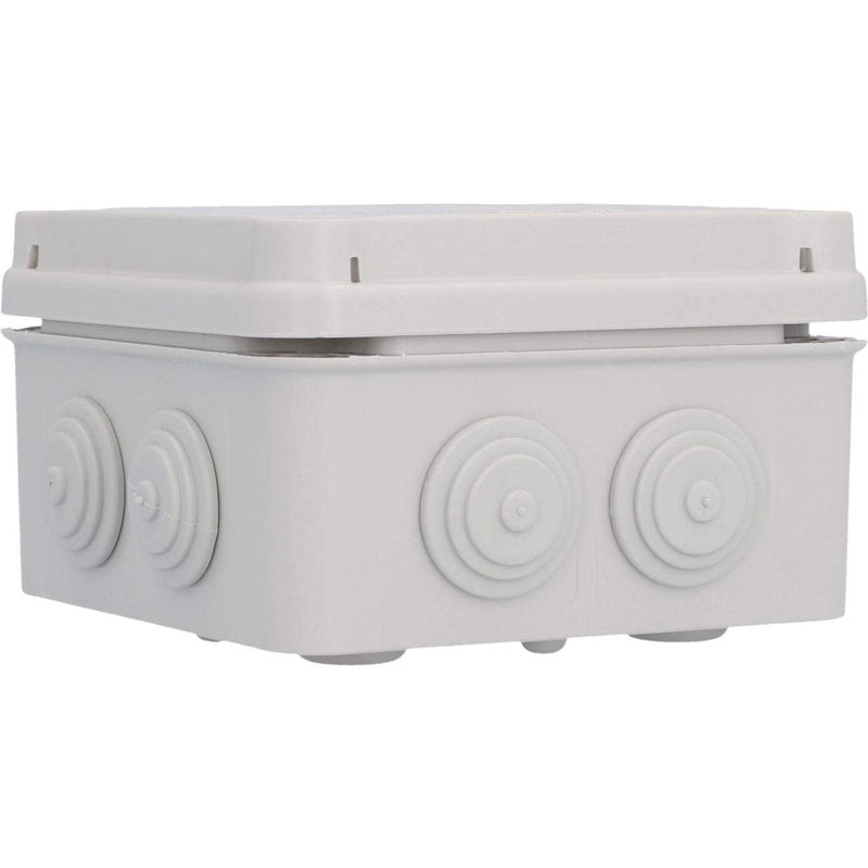 UNITEC surface-mounted junction box, junction box, installation housing, 121 x 121 x 68 mm, splash water and dust protection according to IP 65, screwable cover single