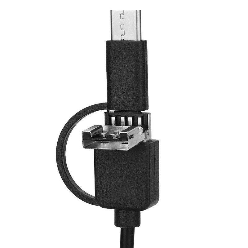 BOROCO 3 in 1 USB Android Endoscope Waterproof Endoscope Type-C USB Mobile Phone 3.9mm Lens High Definition Snake Cable for Smartphone Tablet Device (1m)