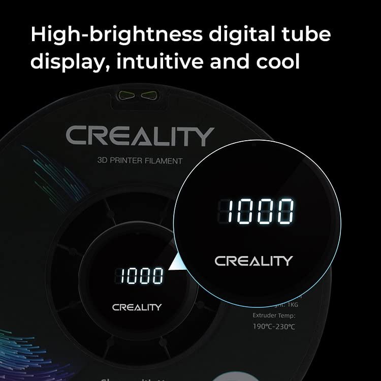 Creality 3D Printer Filament Spool Holder, Weighable Digital Spool Rack with Rechargeable Battery Smooth Feeding HD Display Filament Holder for Ender 3,Ender 3 V2,Ender 3 V3 SE/KE All FDM 3D Printer