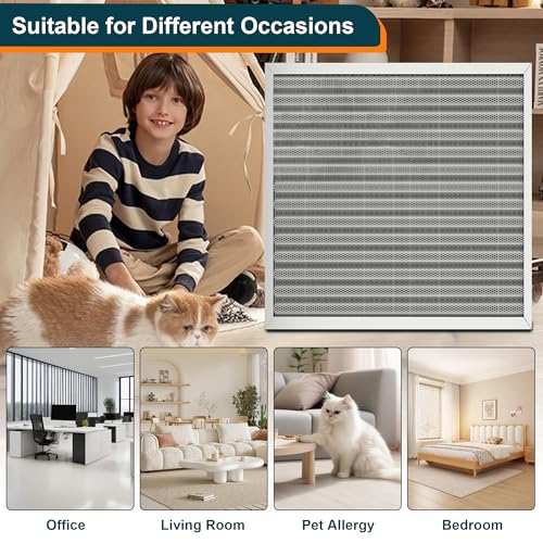 16x25x1 Reusable Air Filter, Washable, MERV 8, Permanent Electrostatic Air Filter, Lasts a Lifetime, Breathe Safely at Home or in the Office 25" x 16" x 1"