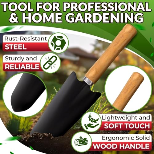 10 Pcs Gardening Tool Set for Women, Rust-Resistant Steel, Tote Bag Yellow Set of 10