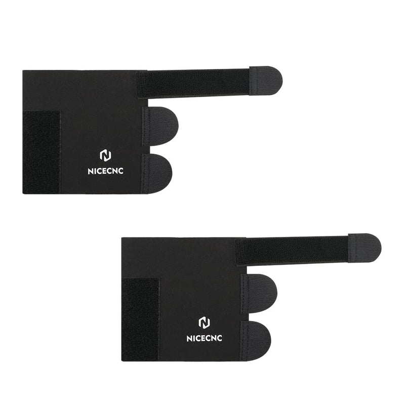 NICECNC Black Front Fork Sock 6" Fork Seal Protectors,Upside Down Forks,37-50mm Fork Tube Compatible with V-Twin Sport Cruiser Adventure Touring Custom or Dual Sport Bike