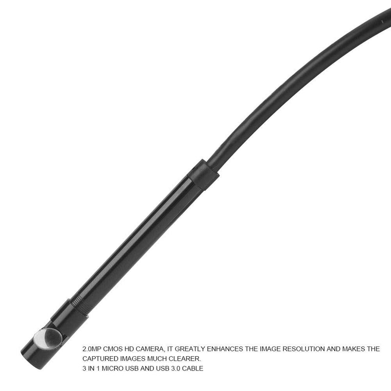 USB Endoscope 5.5mm Borescope Inspection Snake Camera Waterproof 3 in 1 6LED 5M for Smartphones