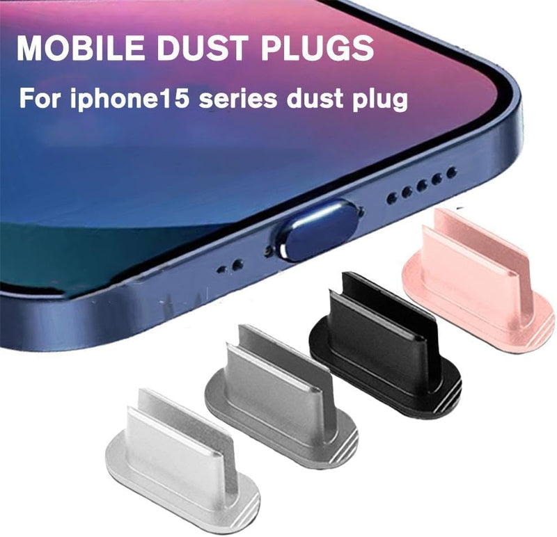 Pink Anti Dust Plug for iPhone 15 / 15Pro / 15 Pro Max / 15Plus Charge Port Plugs Stopper Mobile Phone Protection Cap,Charging Dust Cover Plug, Cell Phone Anti-Dust Plugs for Laptop Smartphones