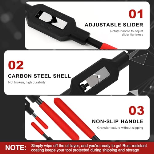 WILLBOND 4 Pcs Tap Wrench, 1/16"-1/4", 1/16"-3/8", 3/16"-1/2", 1/4"-3/4" 1/16"-1/4",1/16"-3/8", 3/16"-1/2", 1/4"-3/4"