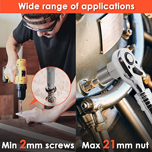 39-Piece Damaged Screw Extractor Set with 3/8" Drive Bolt Extractor Kit 39-Piece