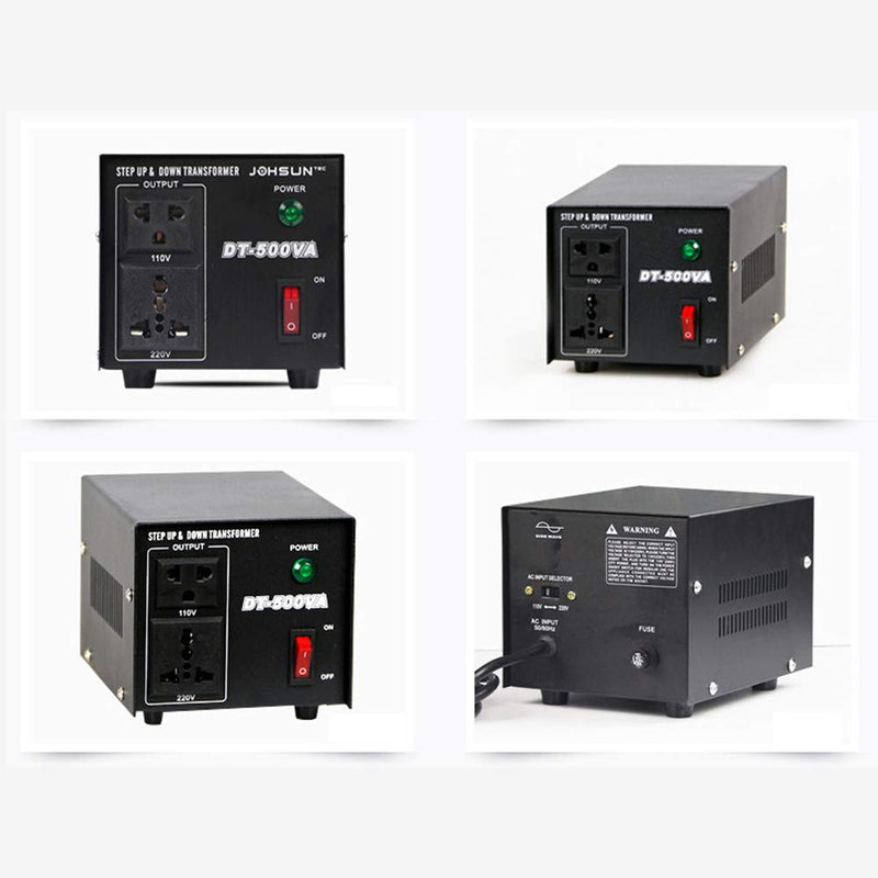 500VA Voltage Converter USA Toroidal Transformer 220V to 110V Step Up & Step Down Voltage Converter 500W