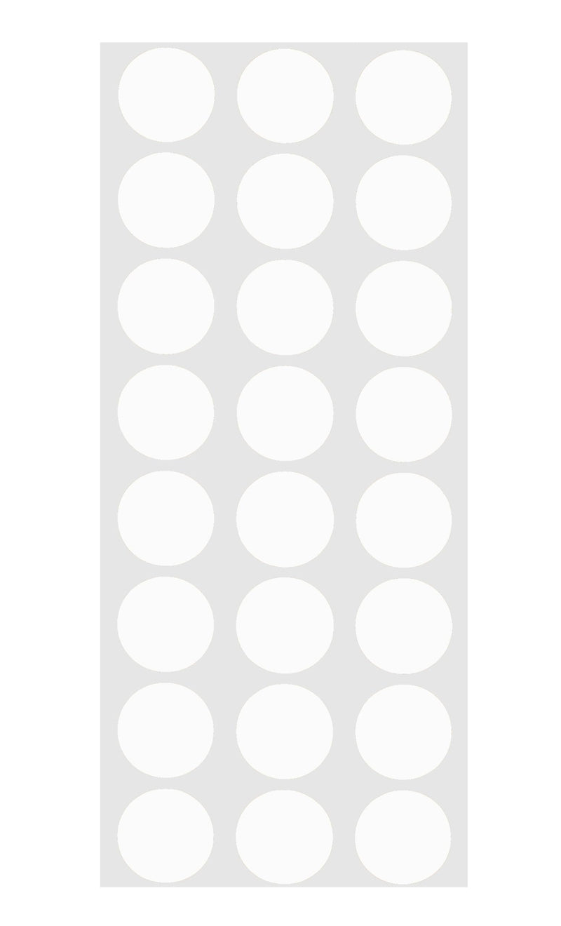 ChromaLabel 0.50 Inch Round Label Permanent Color Code Dot Stickers, 1200 Pack, 24 Labels per Sheet, White