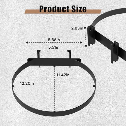 lesolar 5 Gallon Bucket Holder for E Track, Wall Mounted Bucket Hanger 1pc