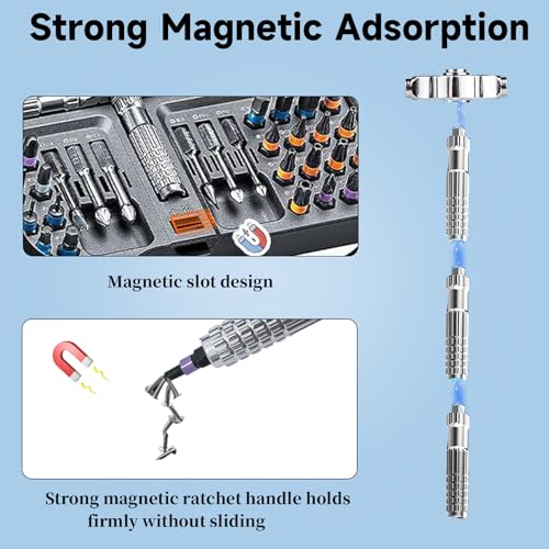 40 in 1 Magnetic Ratchet Screwdriver Set, DIY Ratchet Screwdriver Set 40