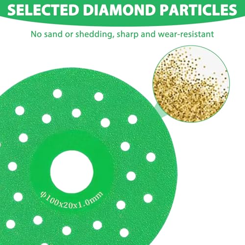 Pack of 6 Rock Plates Grinding Disc Rock Plate Cutting Disc Glass Cutting Disc Rock Plate Flat Grinding Disc Indestructible Disc for Grinders for Stone Ceramics Ceramic Tiles and Stones