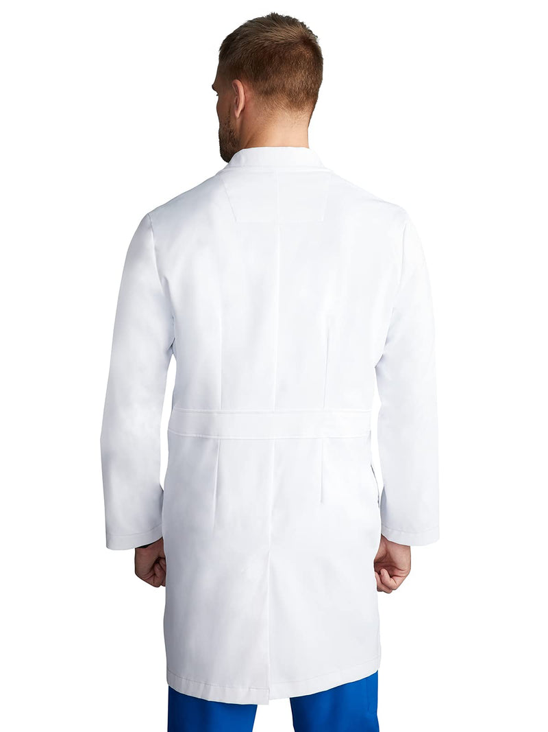 Healing Hands Lab Coat for Men's Luke Labcoat With 5 Pockets & 2-way Stretch Fabric 5151 Standard Size 38" Large White