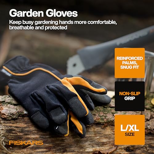 Fiskars 6-Piece Vegetable Gardening Essentials Tool Set w/Garden Shears