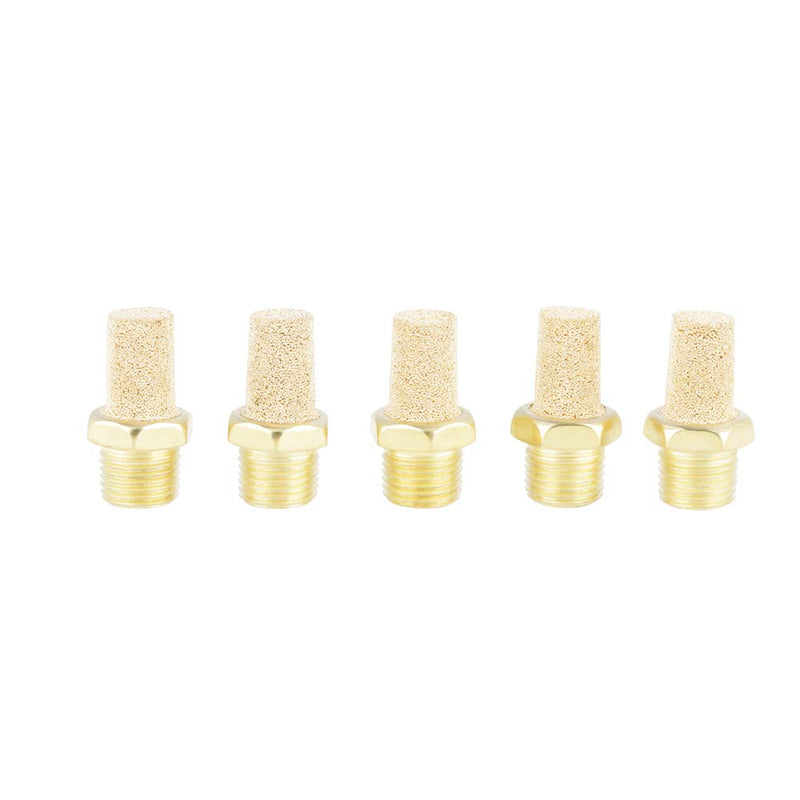 25 Pieces/Set G1/8 Male Thread Pneumatic Exhaust Filter Silencer for Cleaning Exhaust Air and Reducing Noise, Silencer