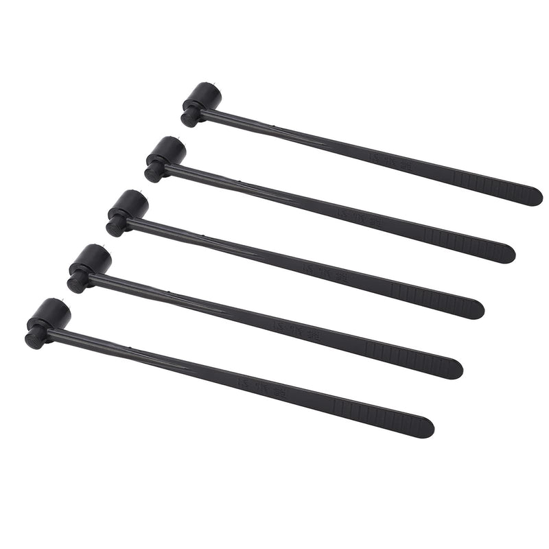 Sonew [Plum Blossom Hammer, ABS Handle] Single Sided Needle Tool Black Stainless Steel for Industry
