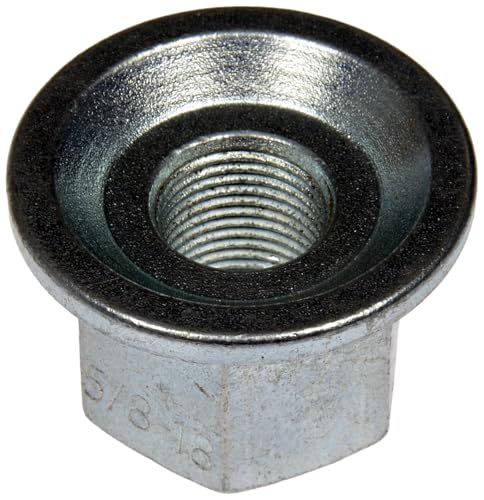 Dorman 611-057 Wheel Nut 5/8-18 Flanged Flat Face - 1-1/8 in. Hex, 1-1/16 in. Length Compatible with Select Dodge Models, 10 Pack
