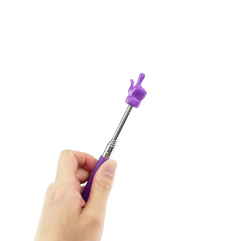 16 Pieces Telescopic Teacher Pointer Finger Pointer Stick for Teachers Coach Presenter, Extends to 21.7 Inches (8 Colors) 8 Colors