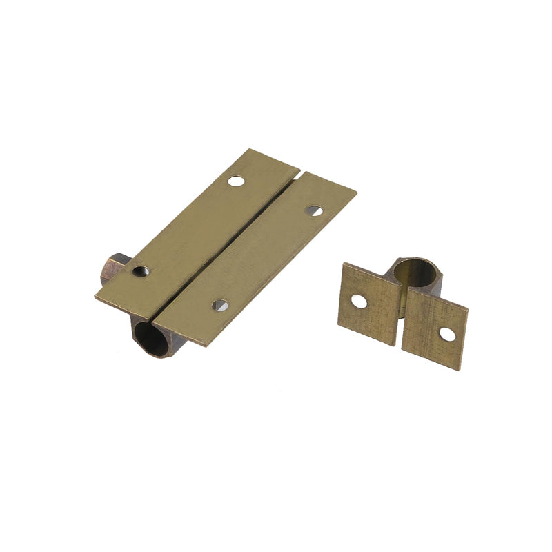 MY MIRONEY 10PCS Antique Bronze Barrel Bolt Latch Brass Slide Bolt Lock Security Door Latches for Inside Door Gate, Wooden Fence, Barn Door, 2 Inch Antique Bronze; 10pcs