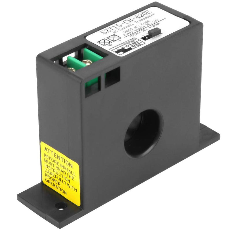 4-20mA Current Transmitter Output Analog Current Signal Isolated Hall Sensor 0-50A AC Current Converter