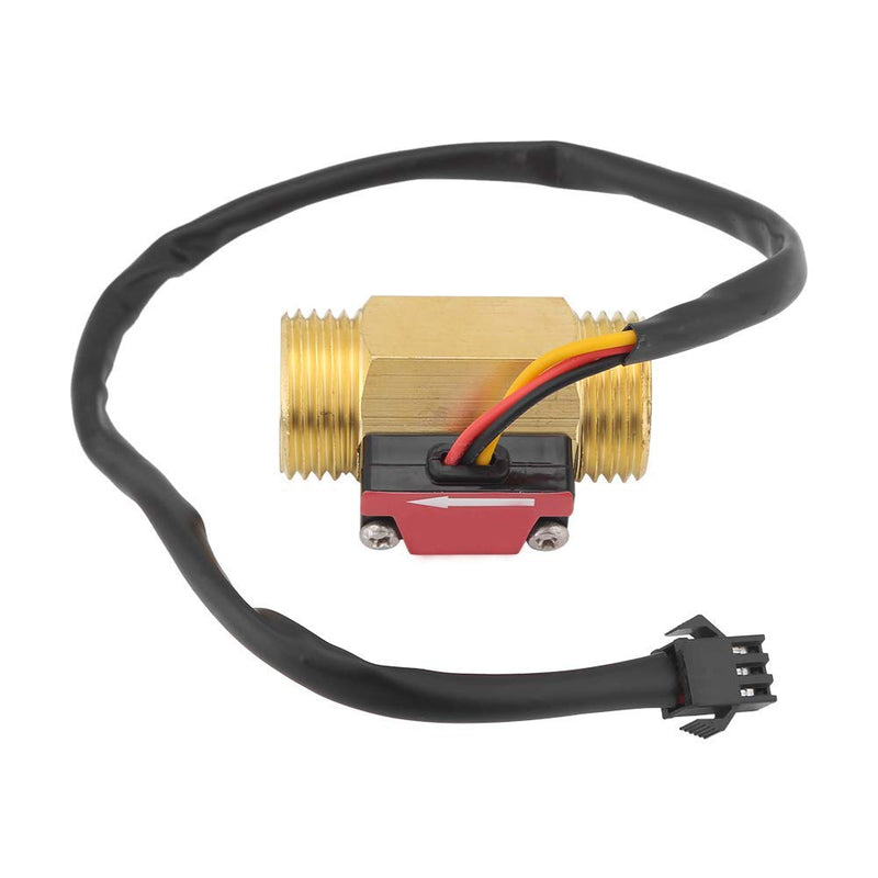 G1/2 Inch Electric Magnetic Flow Switch 2 Inch Flow Meter Turbine Water Flow Meter Magnetic Brass Inline Hall Flow Sensor Switch Male Thread 1 to 25 L/min