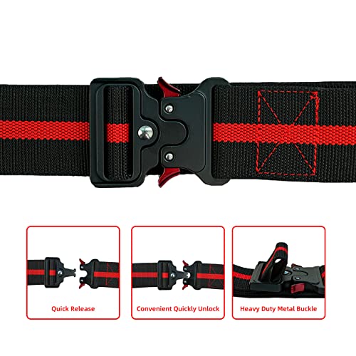 MELOTOUGH 1 Pack Tradesman Pro Drill Pouch and 1 Pack 2" Nylon Web Work Tool Belt