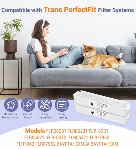 Upgrade BAYFTAHEXM2 MERV 13 Filter for Trane 20"x25"x5" PerfectFit 5 Media