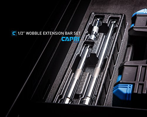 Capri Tools 1/2-Inch Drive Wobble Extension Bar Set, 3-Piece (1-2600)