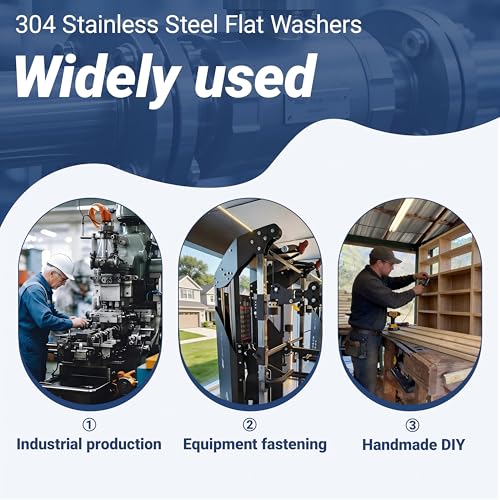 40 Pcs 1/2" Fender Washers Stainless,1/2" ID x1.43 OD x 0.1" Thick 1/2" x 1.43"OD x 0.1"T 40