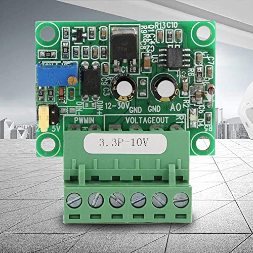 FTVOGUE 3.3V PWM Signal to 0-10V Voltage Converter D/A Digital to Analog PLC Conversion Module