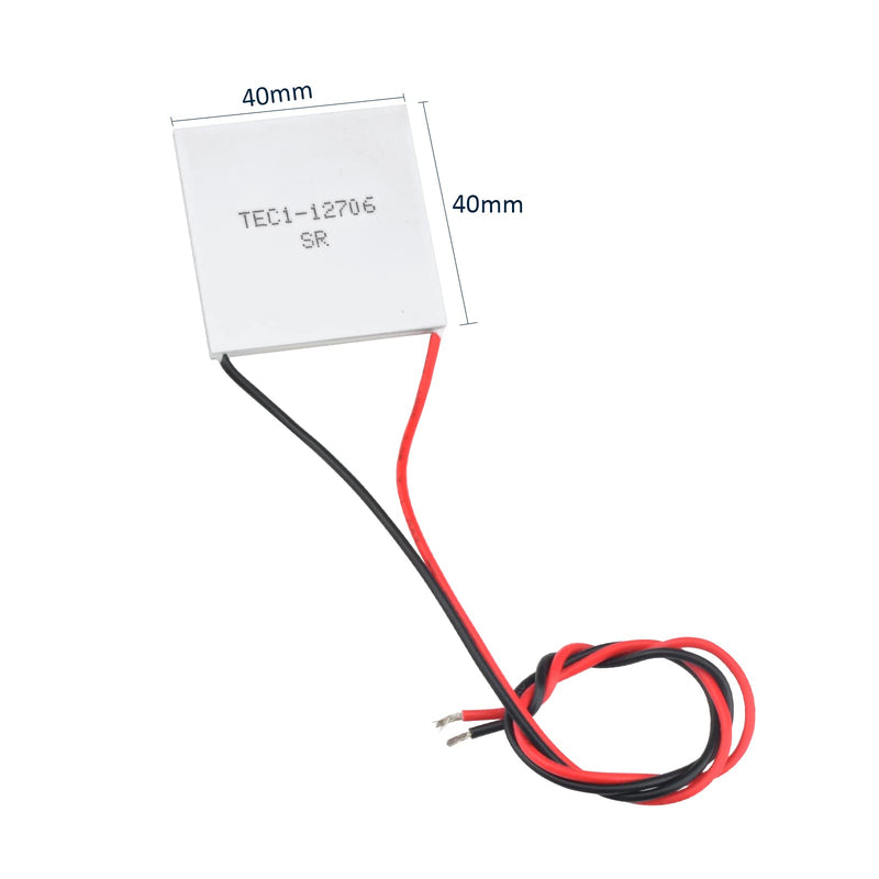 Diymore 2PCS Peltier Module TEC1-12706 Heat Sink Thermoelectric Cooler Peltier Element 12V 6A 60W for Cooling Heating 2 Pieces Peltier Cooling Module