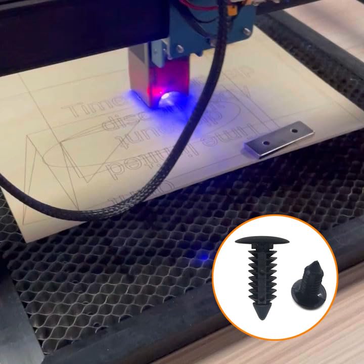 100Pcs Laser Engraver Accessories Honeycomb Pins Durable Plastic Bed Hold Down Pins Sturdy Honeycomb Grid Replaces Grid Working Honeycomb Laser Bed Accessories