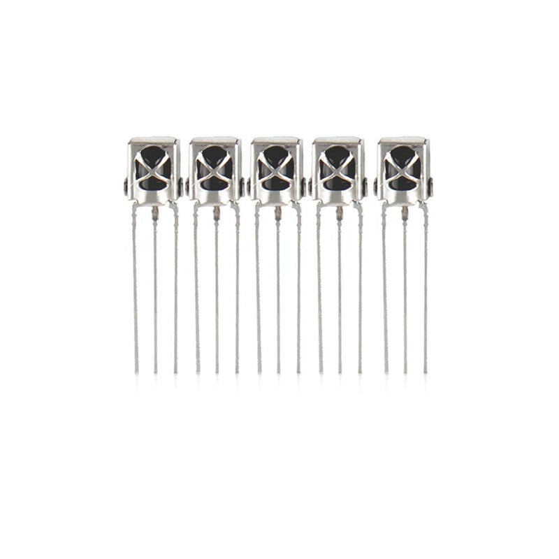 SUCHUANGUANG 10-Piece TL1838 VS1838B 1838 38 kHz IR Infrared Receiver with Metal Housing Receiver Head