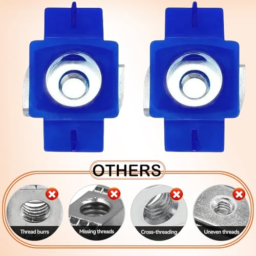 1/4"-20 Nylon Strut Channel Nuts - Strut Nuts with Twist Tab，for Channel Support Systems (Pack of 30) 1/4"-20