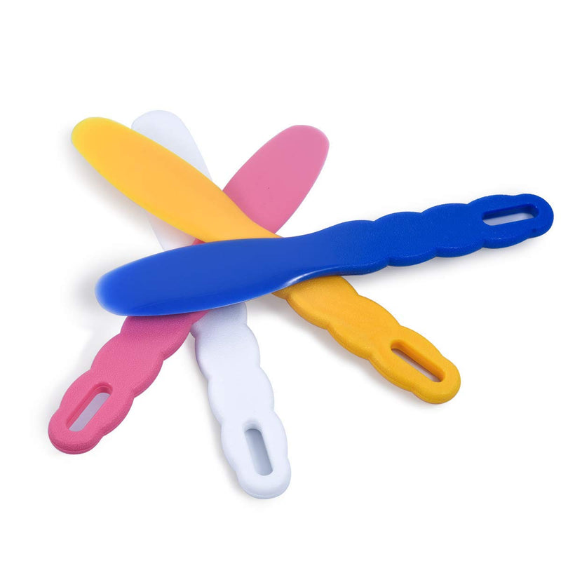 3 flexible rubber mixing bowls, dental rubber plastic spatulas for alginate and plaster materials.