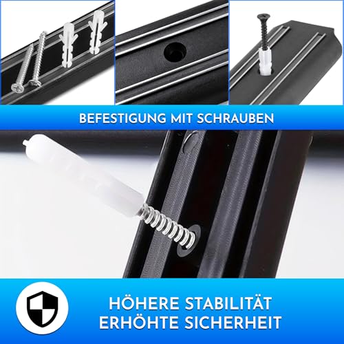 Magnetic Strip Tool 4 Pieces 33 cm x 5 cm Magnet Tool Holder | Tool Holder Magnetic Rods 33cm x 5cm x 3cm