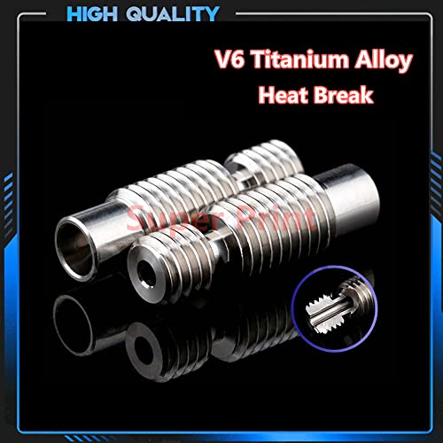 Prusa I3 MK3S+ Hotend,V6 All Metal Hotend,V6 J-head Hotend, Heater Block Heatbreak for V6 Hotend PT100 Prusa I3 MK3 MK3S MK2 Series 3D Printer etc.(Plated Copper Nozzle Kit)