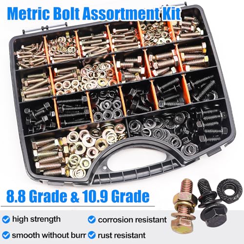 2285PCS Metric Screw Assortment Kit, 6-20mm Metric Bolts and Nuts Kit + 1004Pcs Metric Bolt Assortment Kit