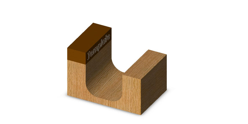 Whiteside Router Bits 1374B Bowl and Tray Bit - 1/4-Inch Radius, 3/4-Inch Cutting Diameter, 5/8-Inch Cutting Length, and 1/2-Inch Shank
