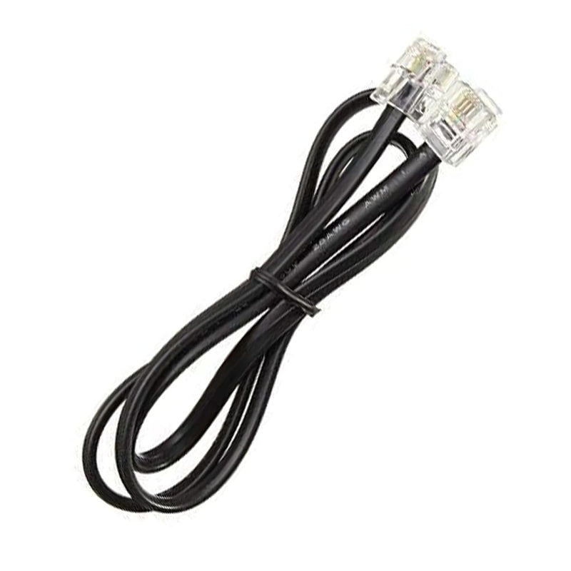 NEORTX RJ11 to RJ11 Cable 5ft, 1.5 Meters Phone Cord Telephone Line Extension Cord Cable Wire Male to Male RJ11 6P4C Modular Plug for Landline Telephone Fax Machine (Black)