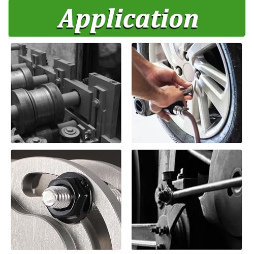 283Pcs Metric Flange Bolt Assortment,M6x1.0,M8x1.25, M10x1.5 (12mm to 30mm) Bolts and Nuts Assortment,10.9 Black Zinc Galvanized,Bolt Kit 283Pcs Flange Bolt Assortment Kit