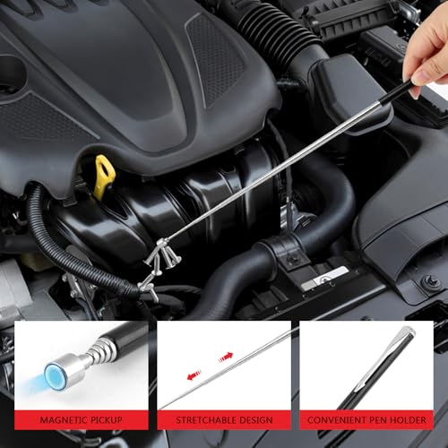 3‑Pack Magnetic Tool Mat Set, Flexible Magnet Mat Non‑Slip PVC