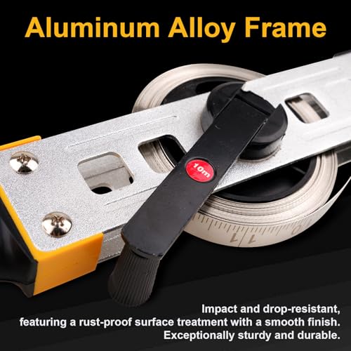 AJulyBee Oil Tank Measuring Tape, 33FT Stainless Steel Fuel Gauging Stick